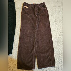 Empyre Brown Corduroy Baggy Pants. Young Men's Size 28.